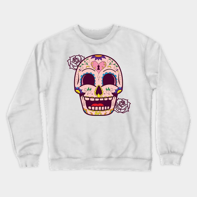 Flower Skull Crewneck Sweatshirt by superdupertees